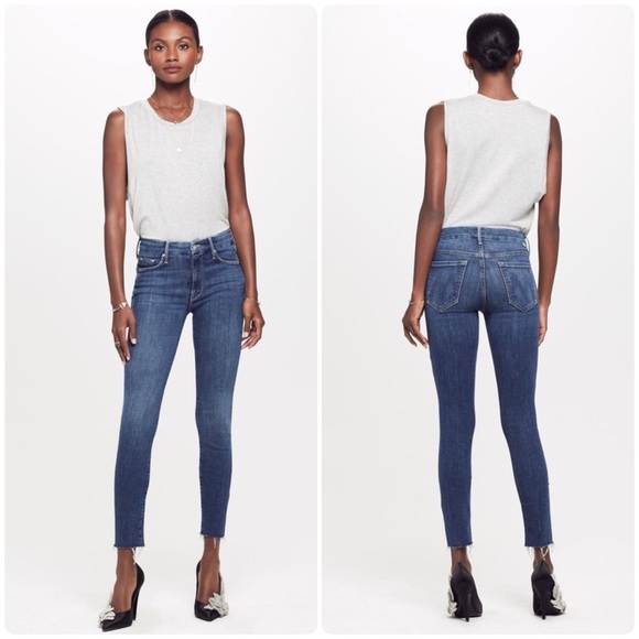 MOTHER Denim - MOTHER Looker Ankle Fray Girl Crush Blue Size 26